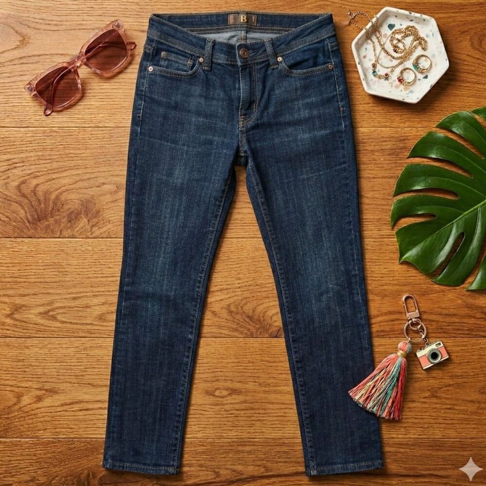 Bitten by Sarah Jessica Parker Rugged Denim Straight Leg Jeans, Size 2R